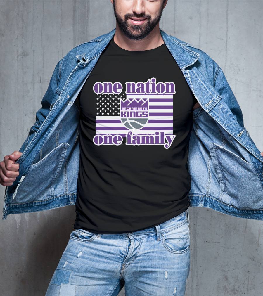 Sacramento Kings One Nation One Family T-Shirt