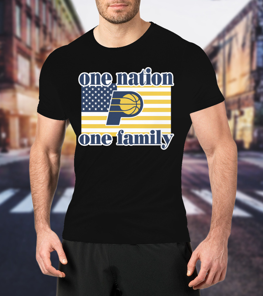 One Nation One Family Indiana Pacers Retro T-Shirt