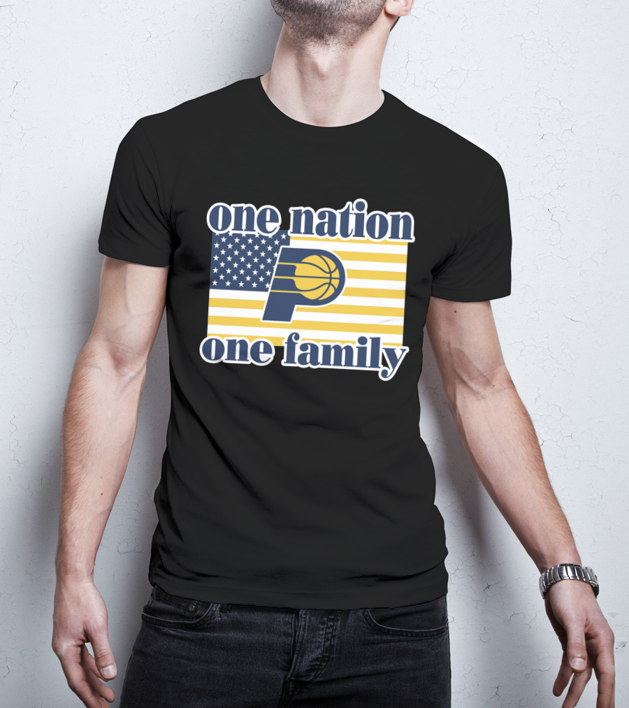 One Nation One Family Indiana Pacers Retro T-Shirt