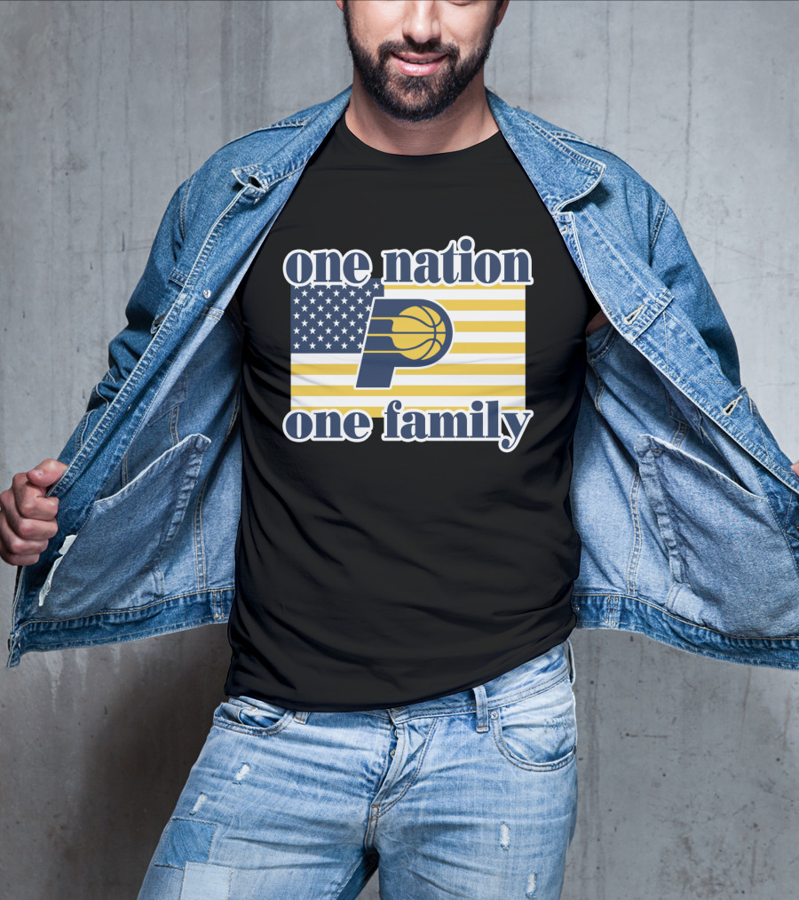 One Nation One Family Indiana Pacers Retro T-Shirt