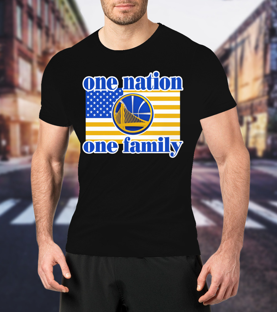 Golden State Warriors One Nation One Family T-Shirt