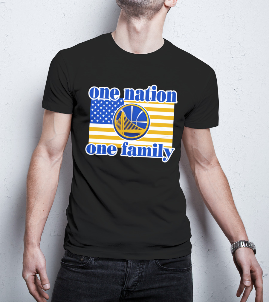 Golden State Warriors One Nation One Family T-Shirt