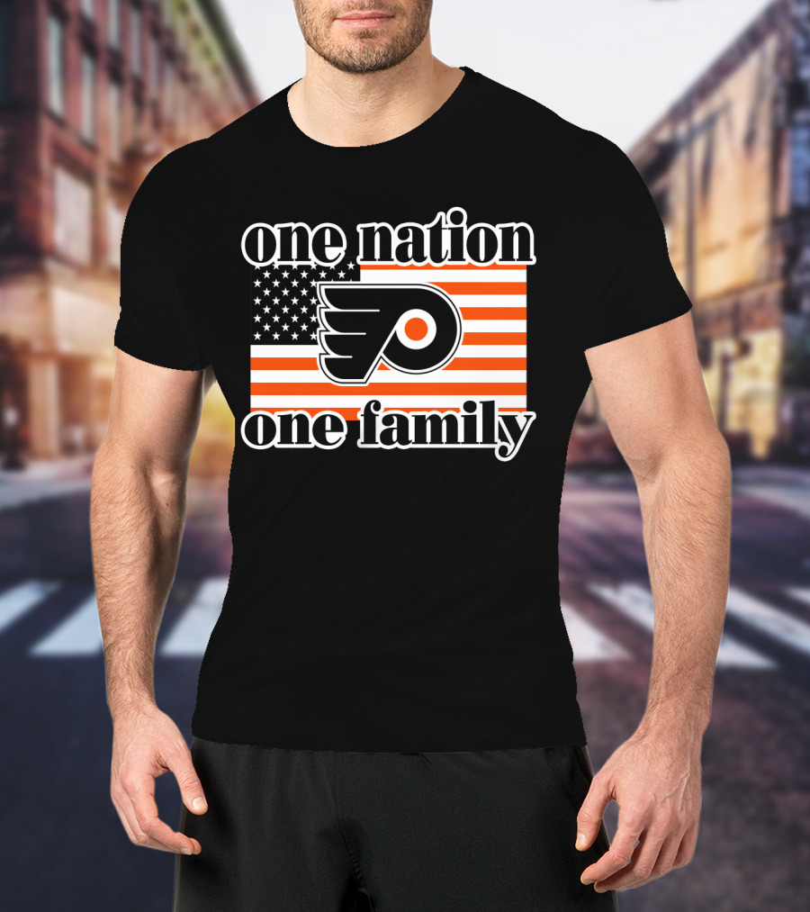 Philadelphia Flyers One Nation One Family 96 T-Shirt