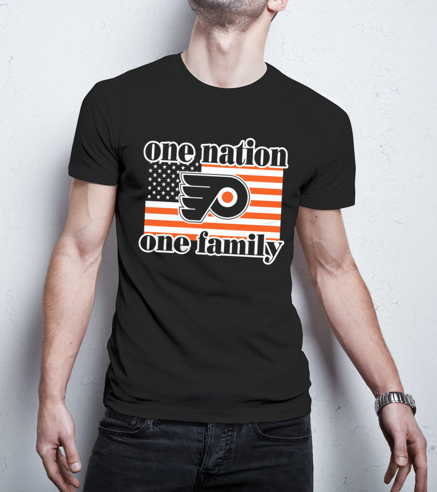 Philadelphia Flyers One Nation One Family 96 T-Shirt