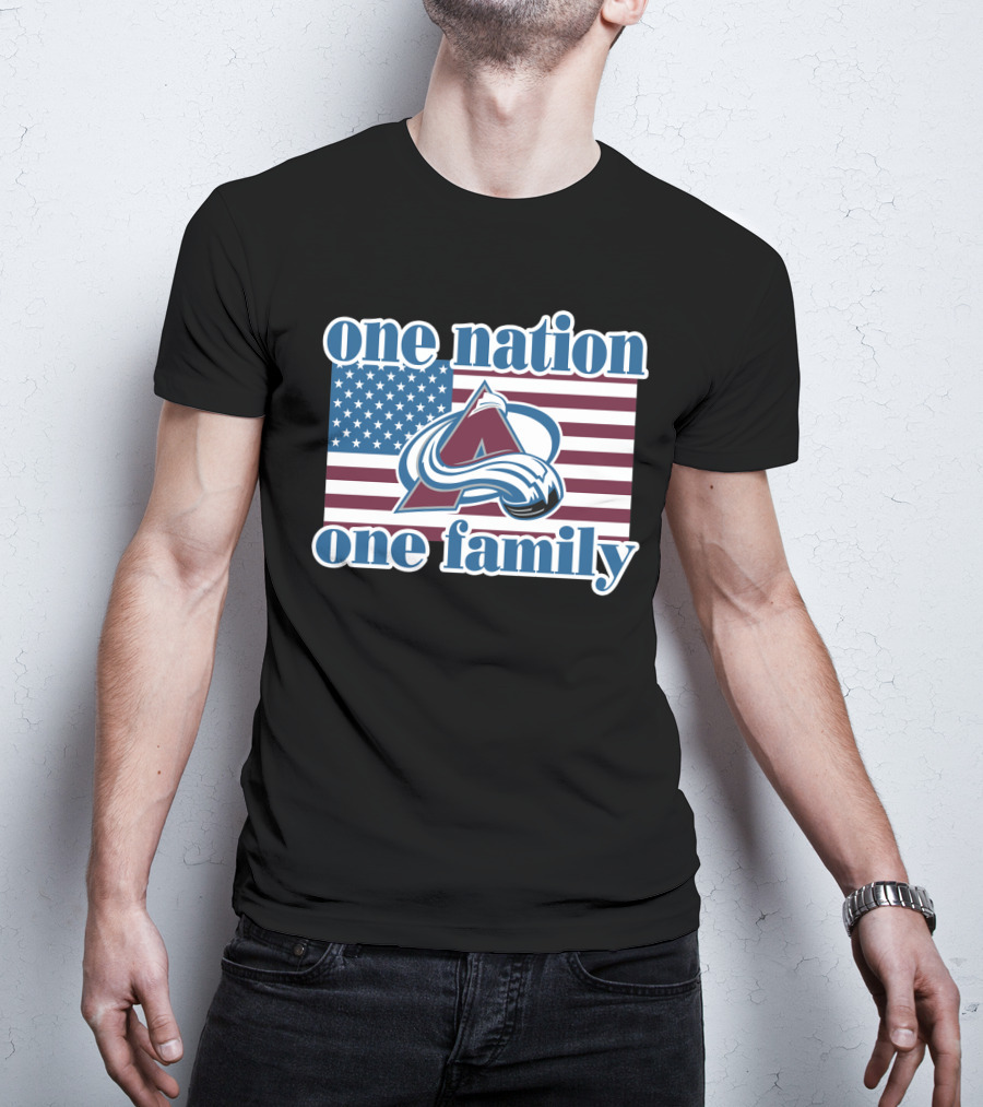 One Nation One Family Colorado Avalanche T-Shirt
