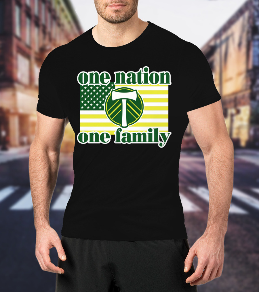 One Nation One Family 122 Portland Timbers T-Shirt