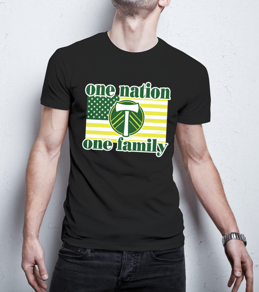 One Nation One Family 122 Portland Timbers T-Shirt