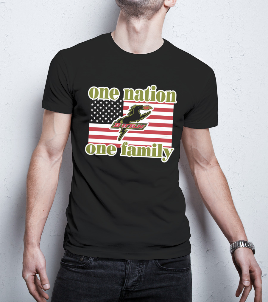 One Nation One Family Dallas Burn Flag T-Shirt
