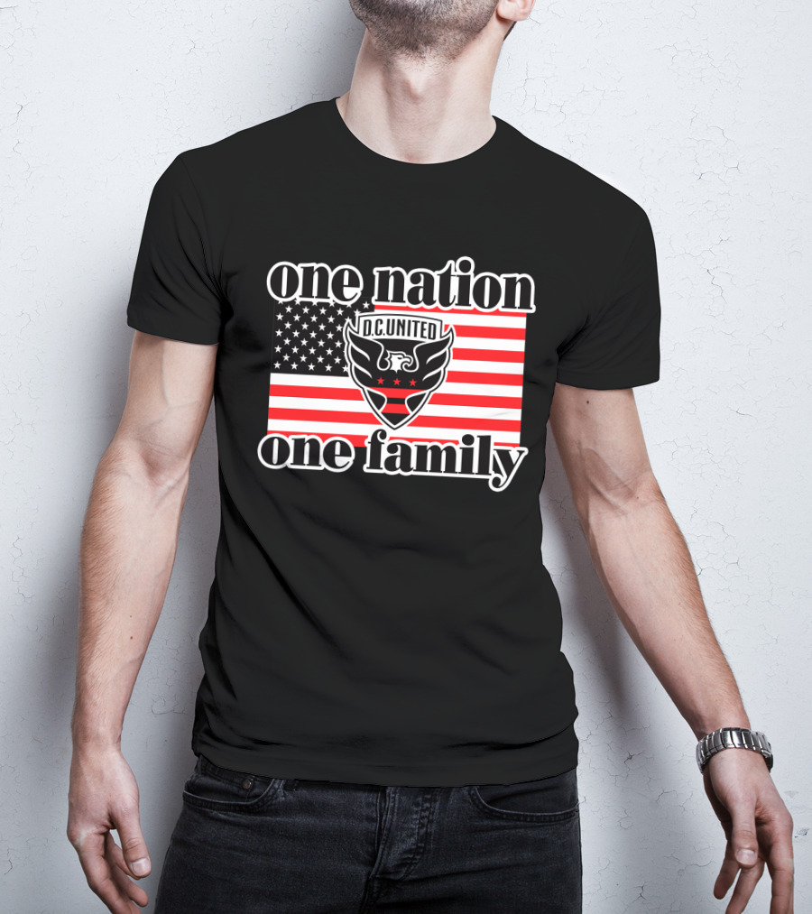 One Nation One Family Dc United American Flag T-Shirt