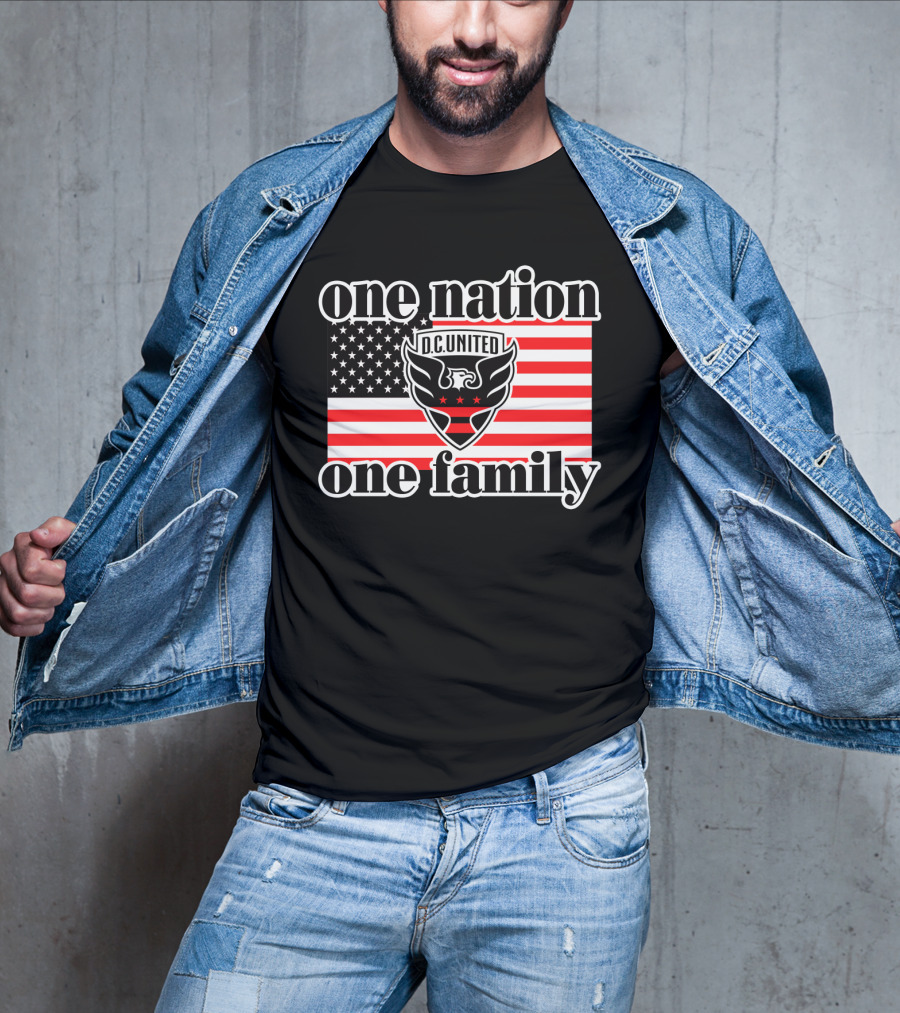 One Nation One Family Dc United American Flag T-Shirt