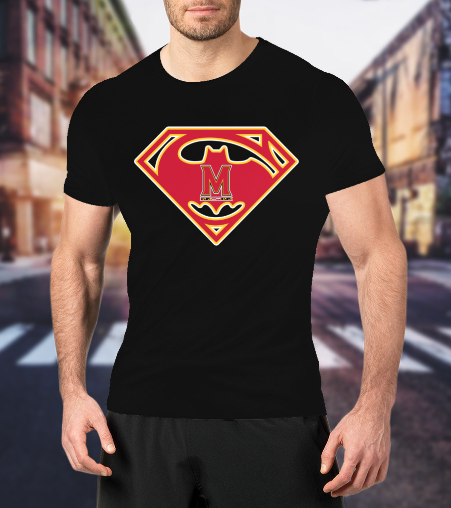 Maryland Terrapins Superman Batman T-Shirt