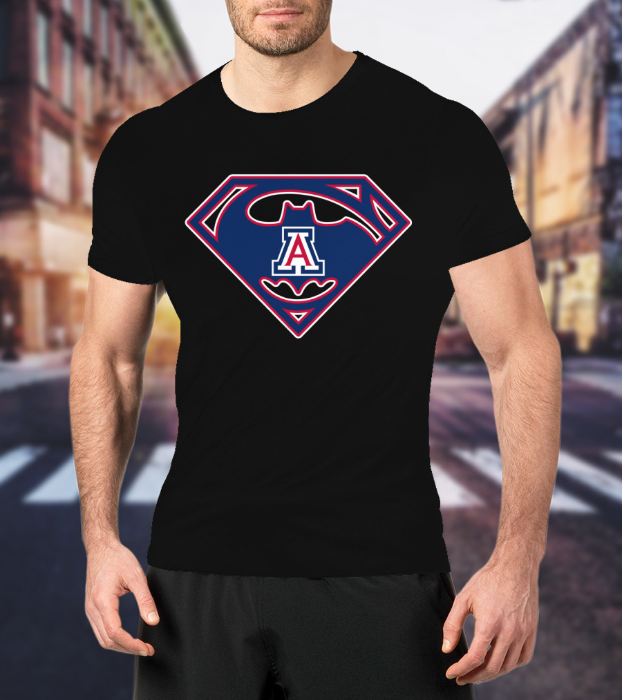 Arizona Wildcats 1996 Superman Batman T-Shirt
