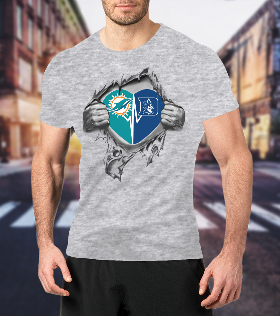 Dolphins Duke Heart Loyalty Fusion T-Shirt