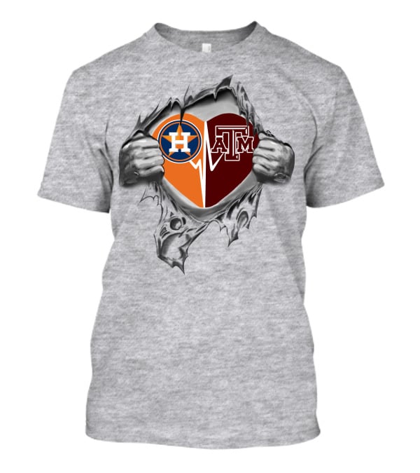 Astros Logo Texas A&M Aggies Within My Heart T-Shirt