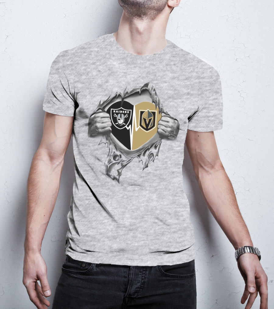 Raiders Knights Heartbeat Loyalty Commitment Fan Passion T-Shirt