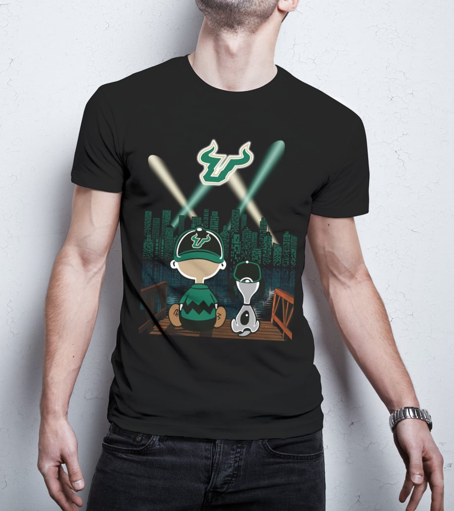 South Florida Bulls Nighttime Skyline Adventure T-Shirt