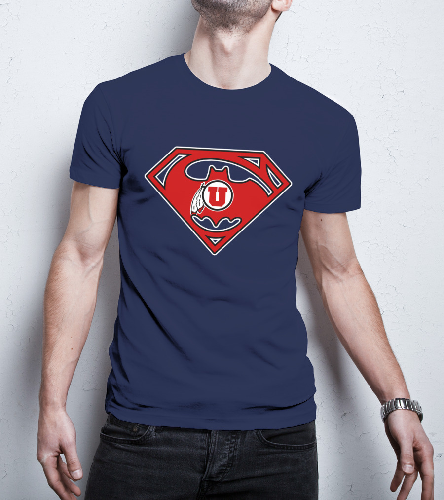 Utes Superman Batman Logo Fusion T-Shirt