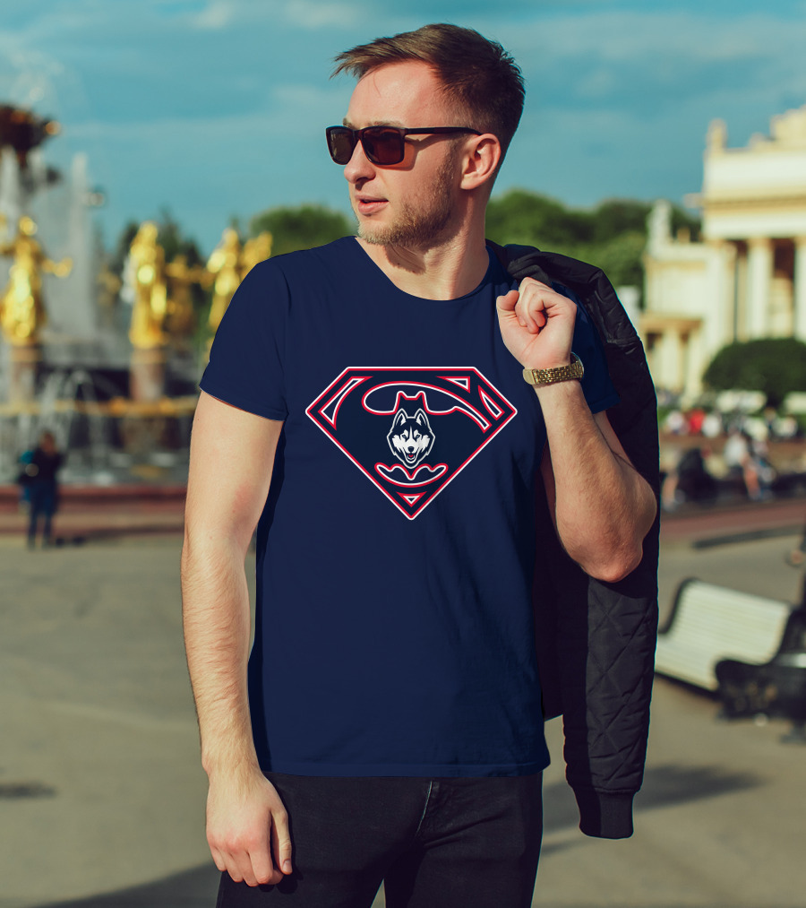 Uconn Huskies Superman T-Shirt
