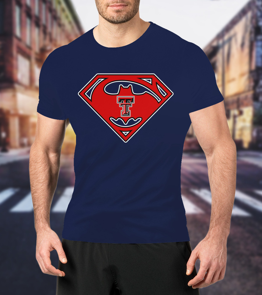 Texas Tech Red Raiders Superman Batman T-Shirt
