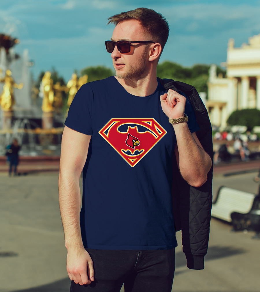 Louisville Cardinals Superman T-Shirt
