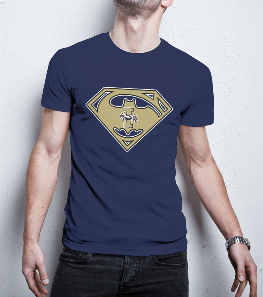 Superman Batman Logo Mashup Idaho Vandals '67 T-Shirt