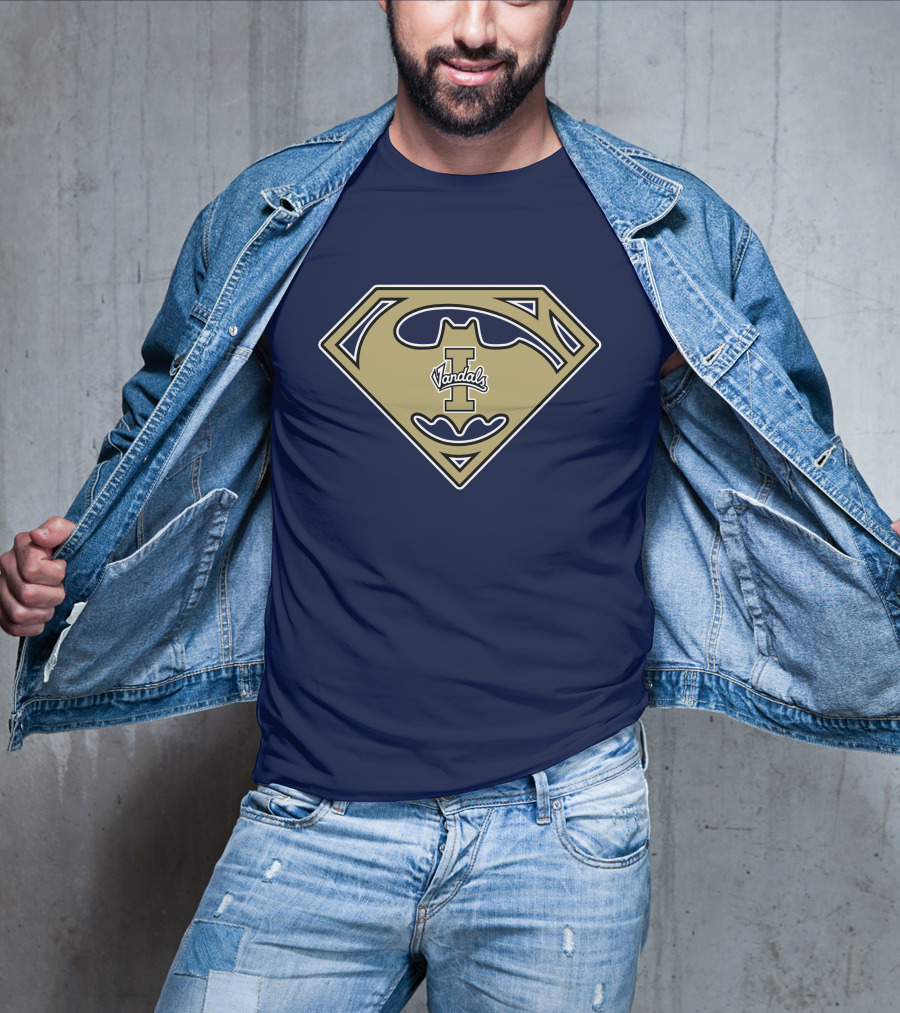 Superman Batman Logo Mashup Idaho Vandals '67 T-Shirt