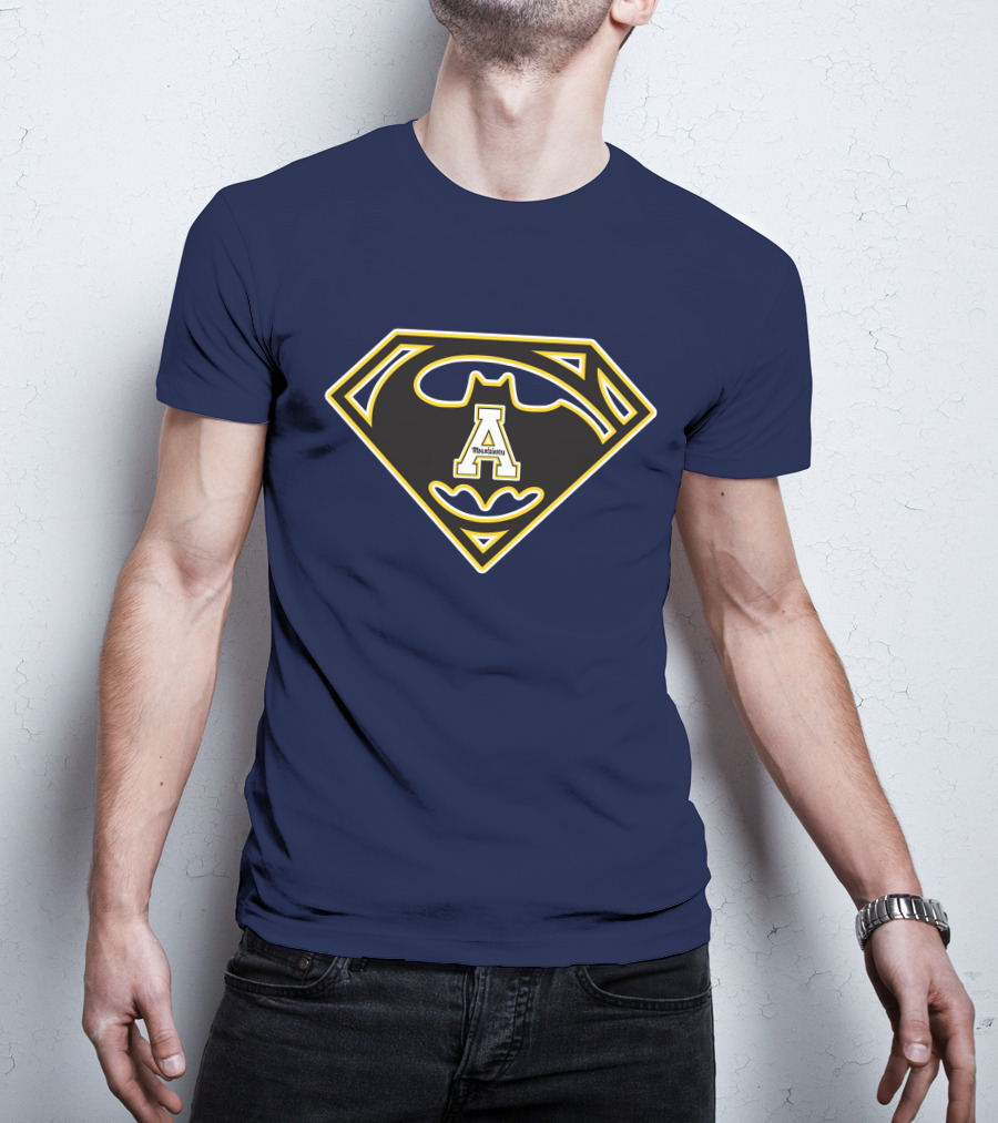 Appalachian State Mountaineers Batman Superman T-Shirt