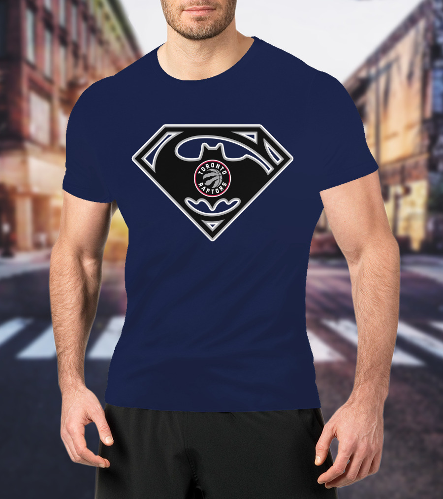 Toronto Raptors Batman Superman Mashup T-Shirt