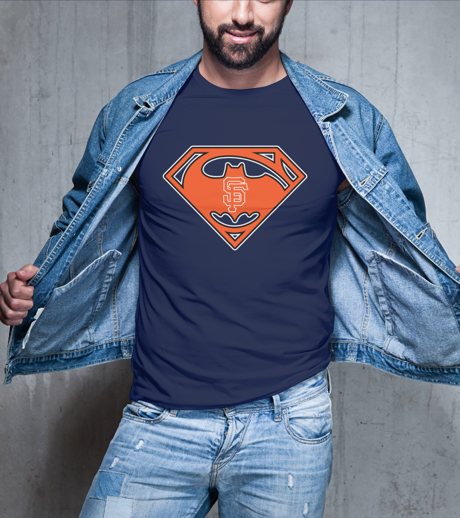 San Francisco Giants Superman Batman T-Shirt