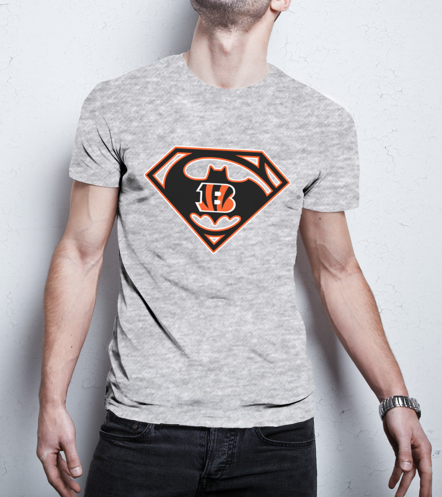 Cincinnati Bengals Batman Superman T-Shirt