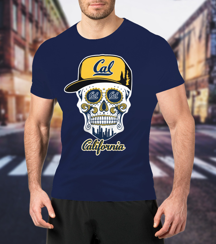 California Cal Bears Skull With Cap T-Shirt