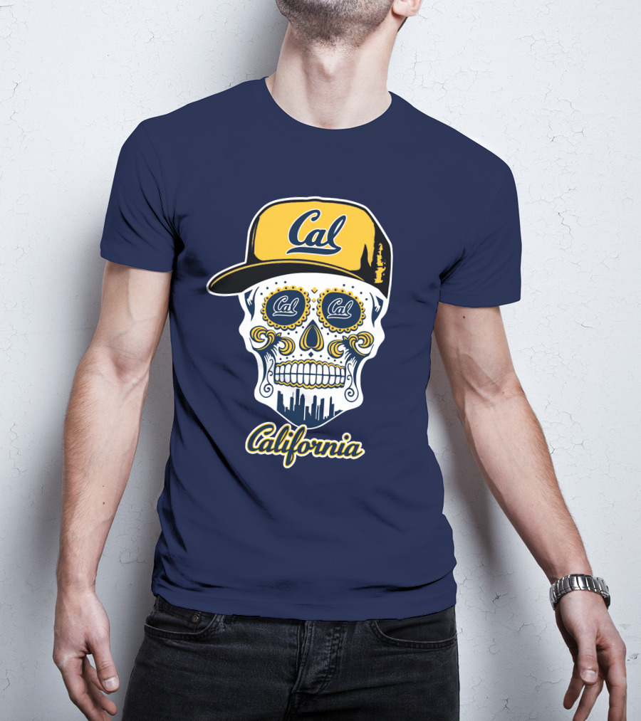 California Cal Bears Skull With Cap T-Shirt
