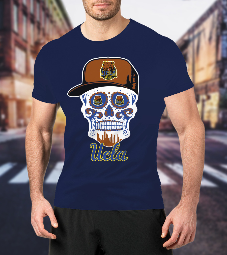 Ucla Bruins Skull With Cap T-Shirt