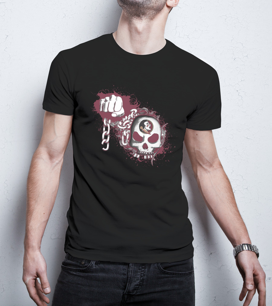 Florida State Seminoles Skull And Chains T-Shirt