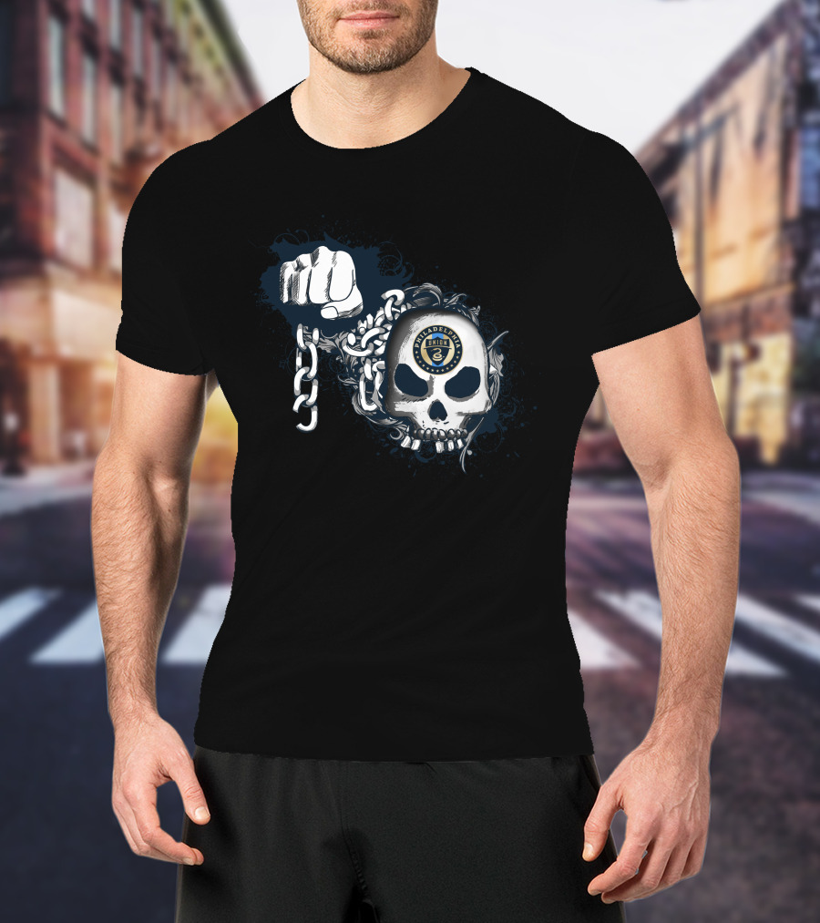 Philadelphia Union Skull And Chain T-Shirt