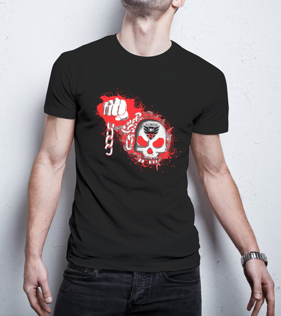Dc United Skull And Chain T-Shirt