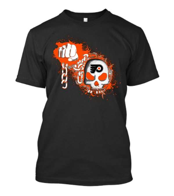 Philadelphia Flyers Skull And Chain T-Shirt