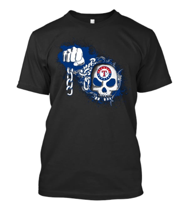 Texas Rangers Skull And Chains T-Shirt