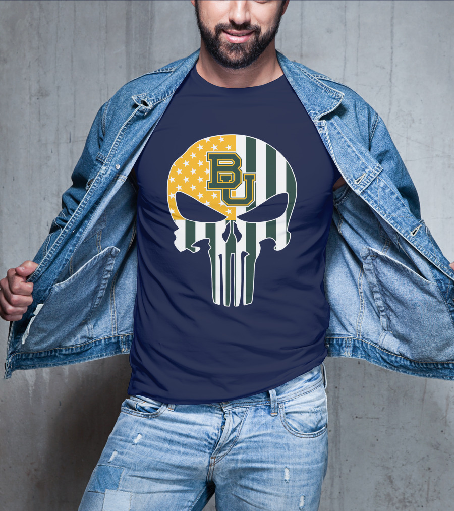 Bears American Flag Skull The Punisher T-Shirt