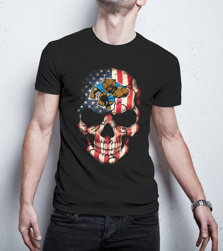 Ucla Bruins American Flag Skull Bear T-Shirt