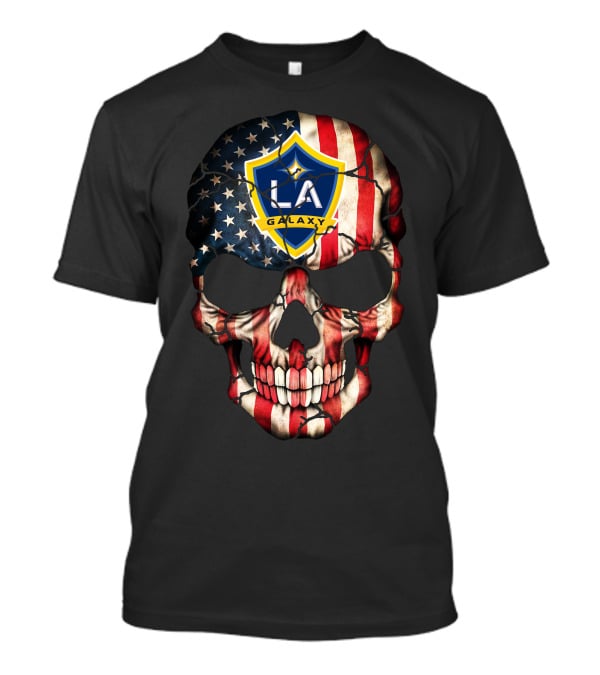 La Galaxy American Flag Skull 145 T-Shirt