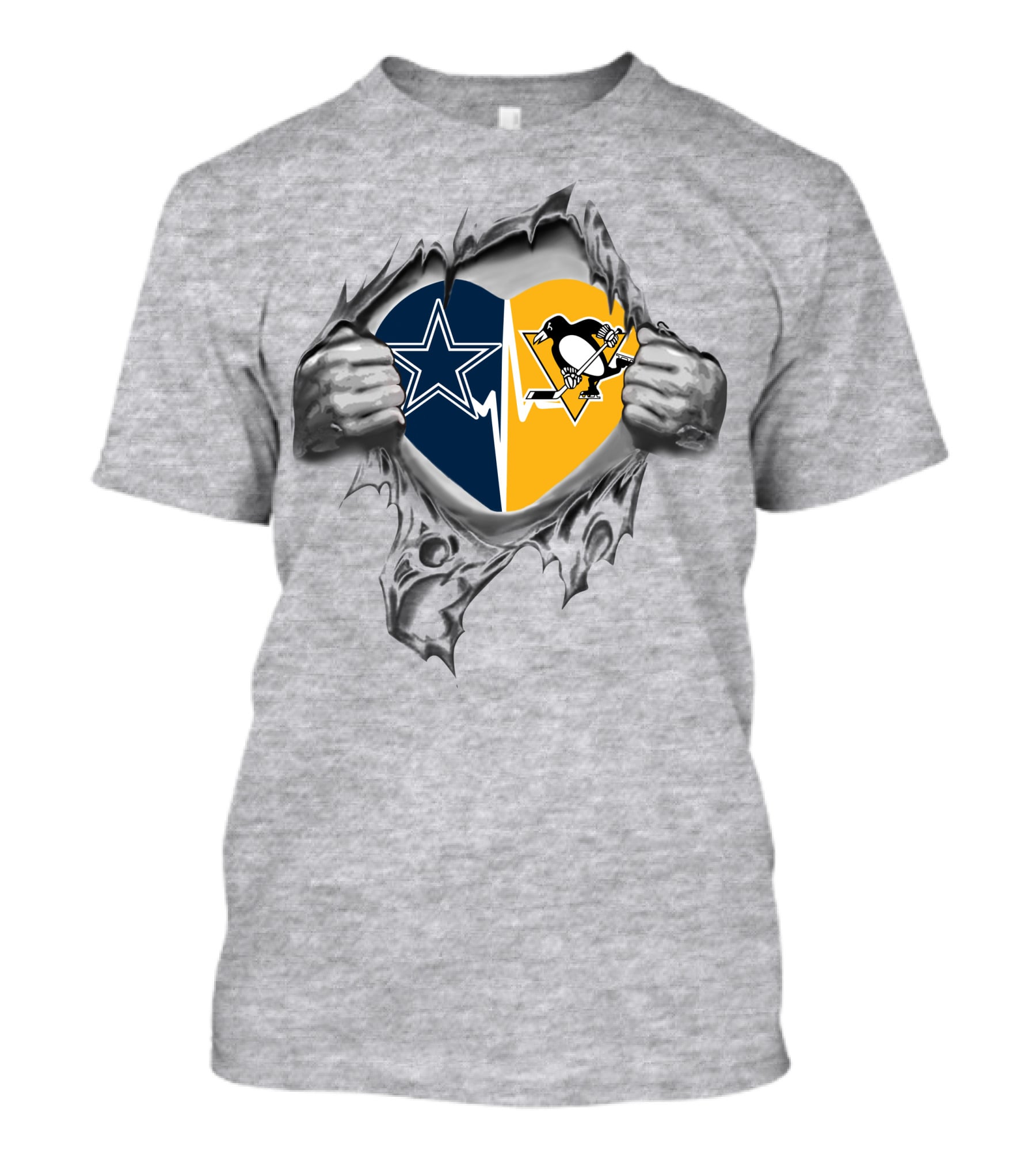 Cowboys Steelers Penguins It's In My Heart T-Shirt