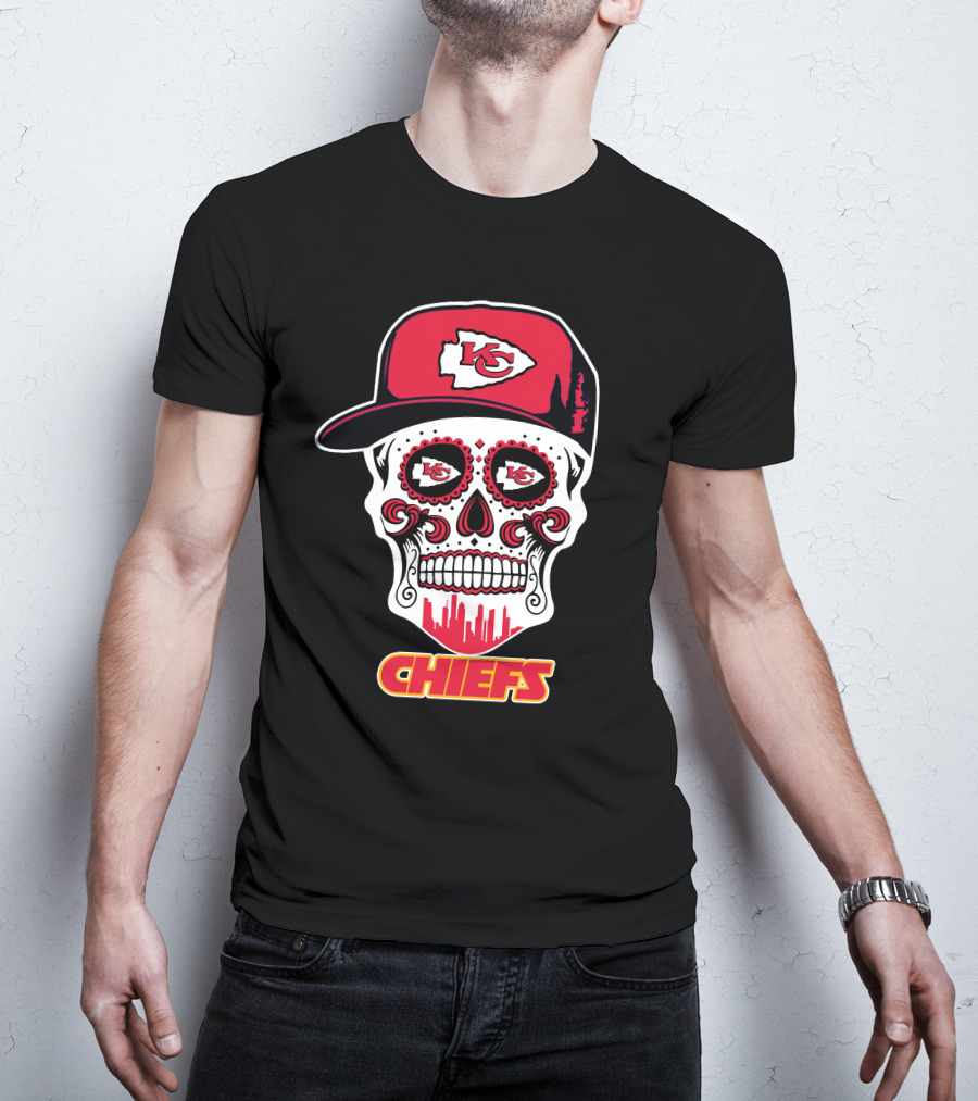 Kansas City Chiefs Skull K.c. Logo Hat Chiefs T-Shirt