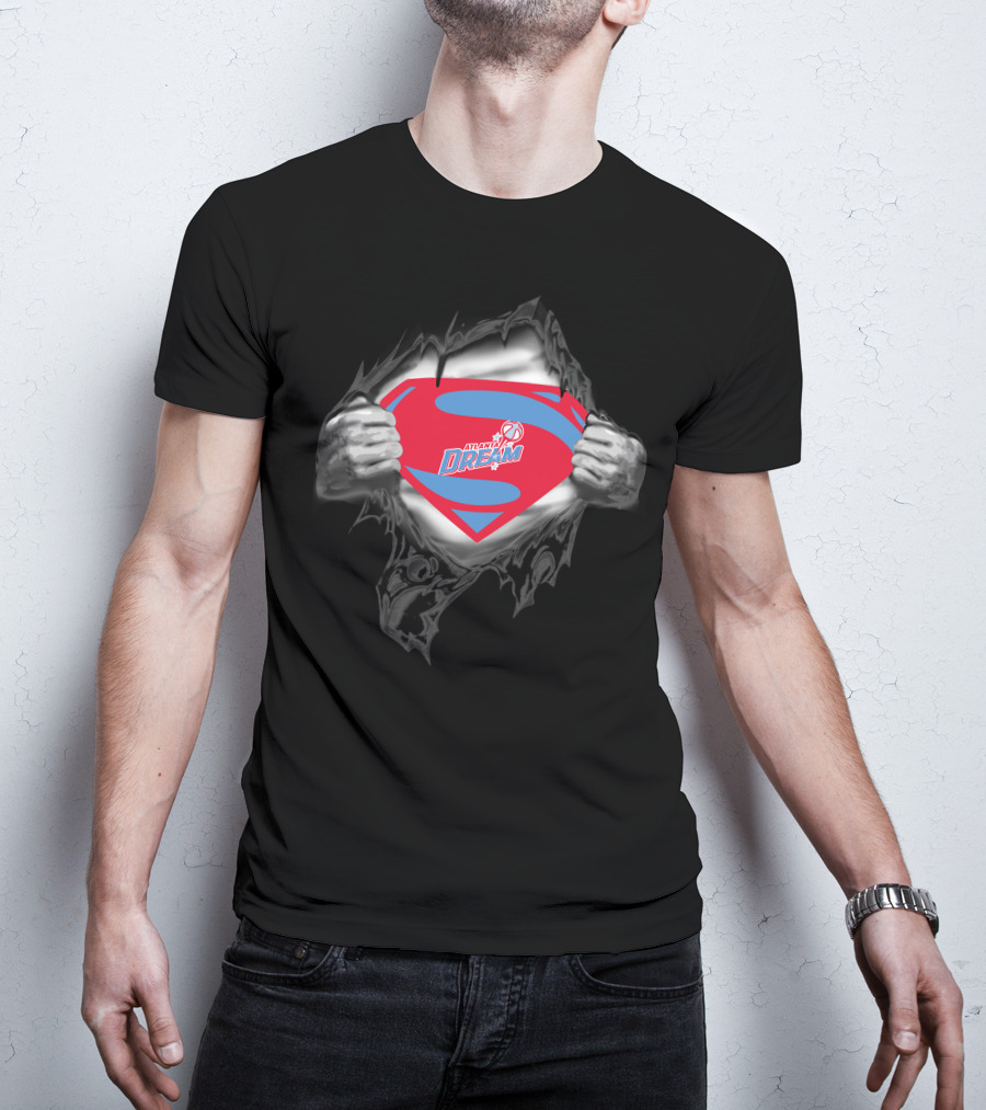 Atlanta Dream 412 Superman Logo Burst T-Shirt