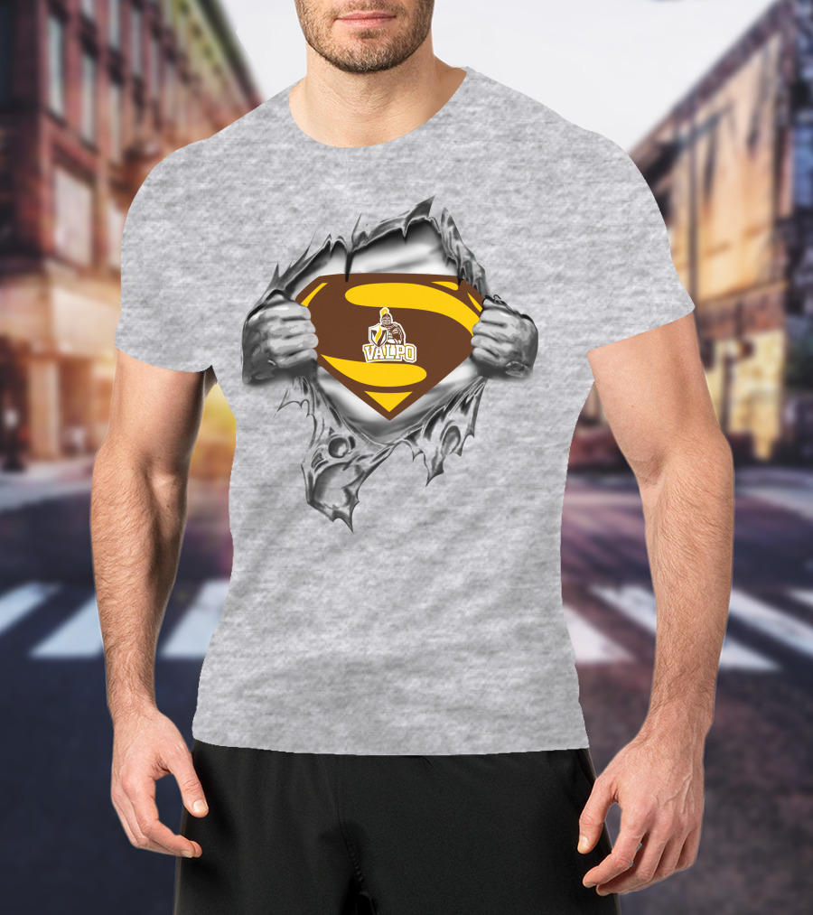 Valparaiso Crusaders Valpo Superman Crest T-Shirt