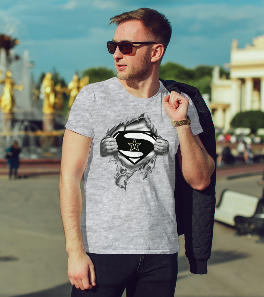 Vanderbilt Commodores Superman V Star T-Shirt