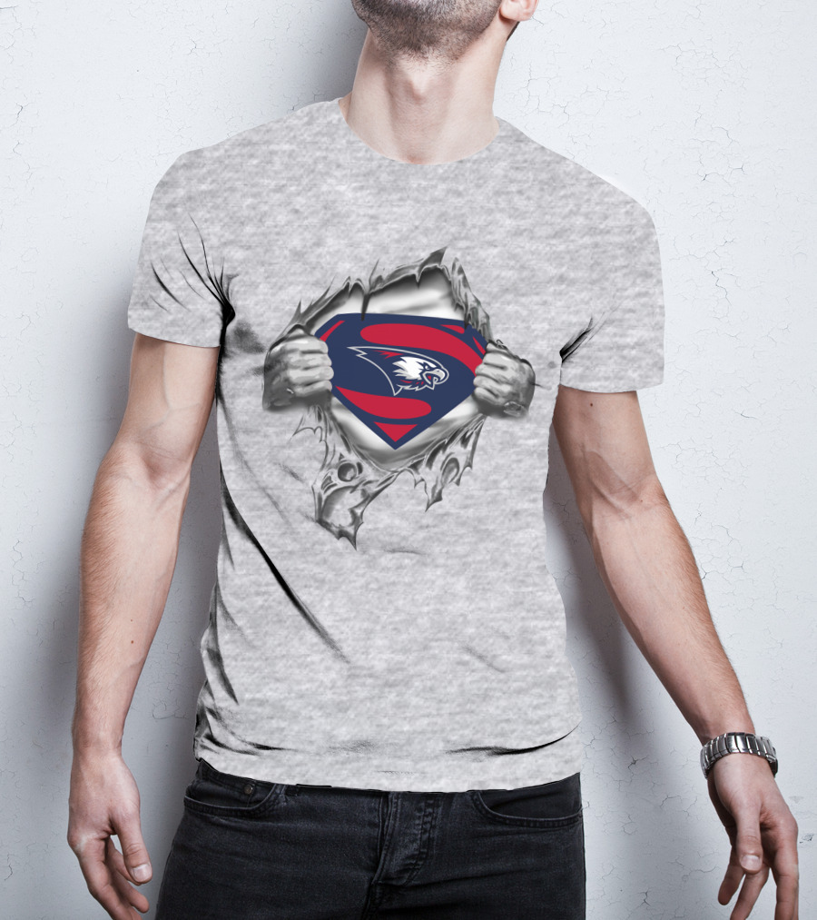 Southern Indiana Eagles Superman Logo Rip T-Shirt