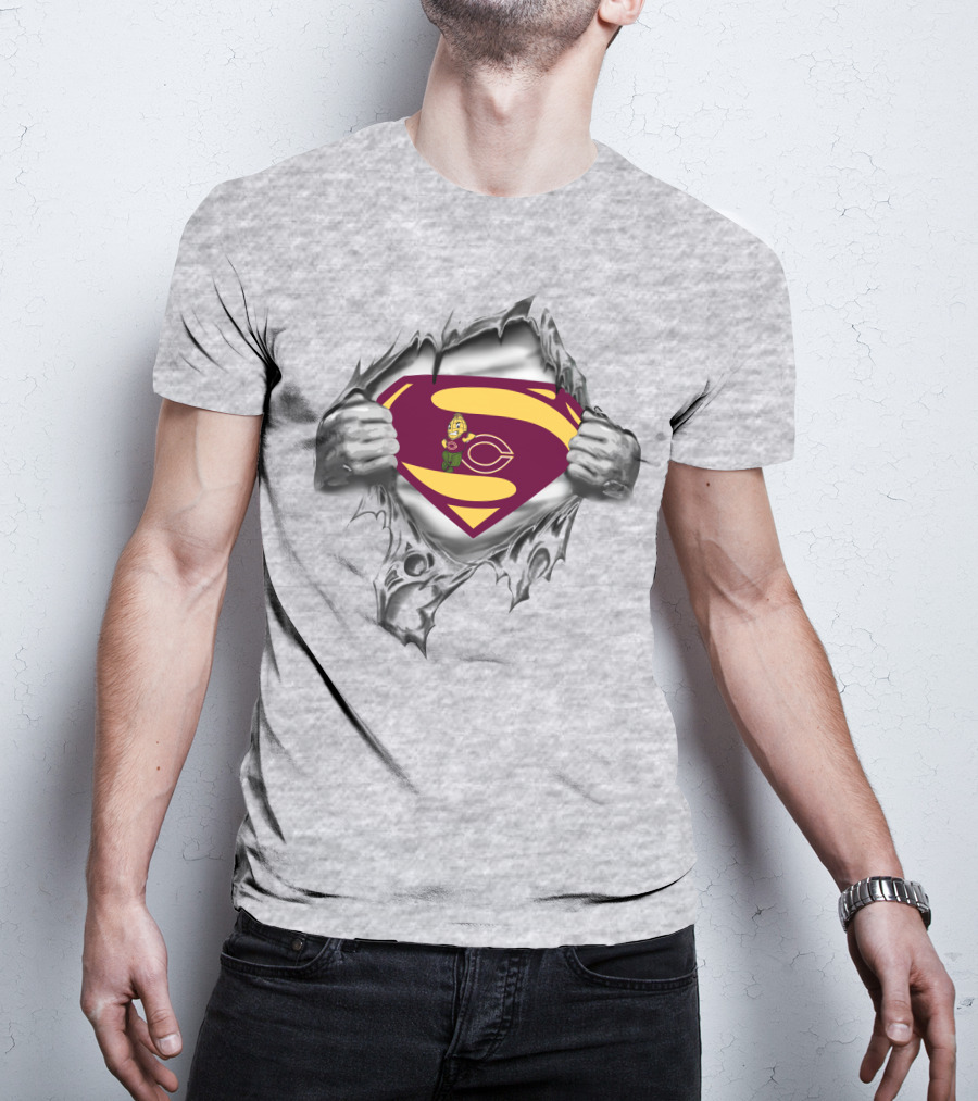 Moorhead Cobbers Superman Logo Rip T-Shirt