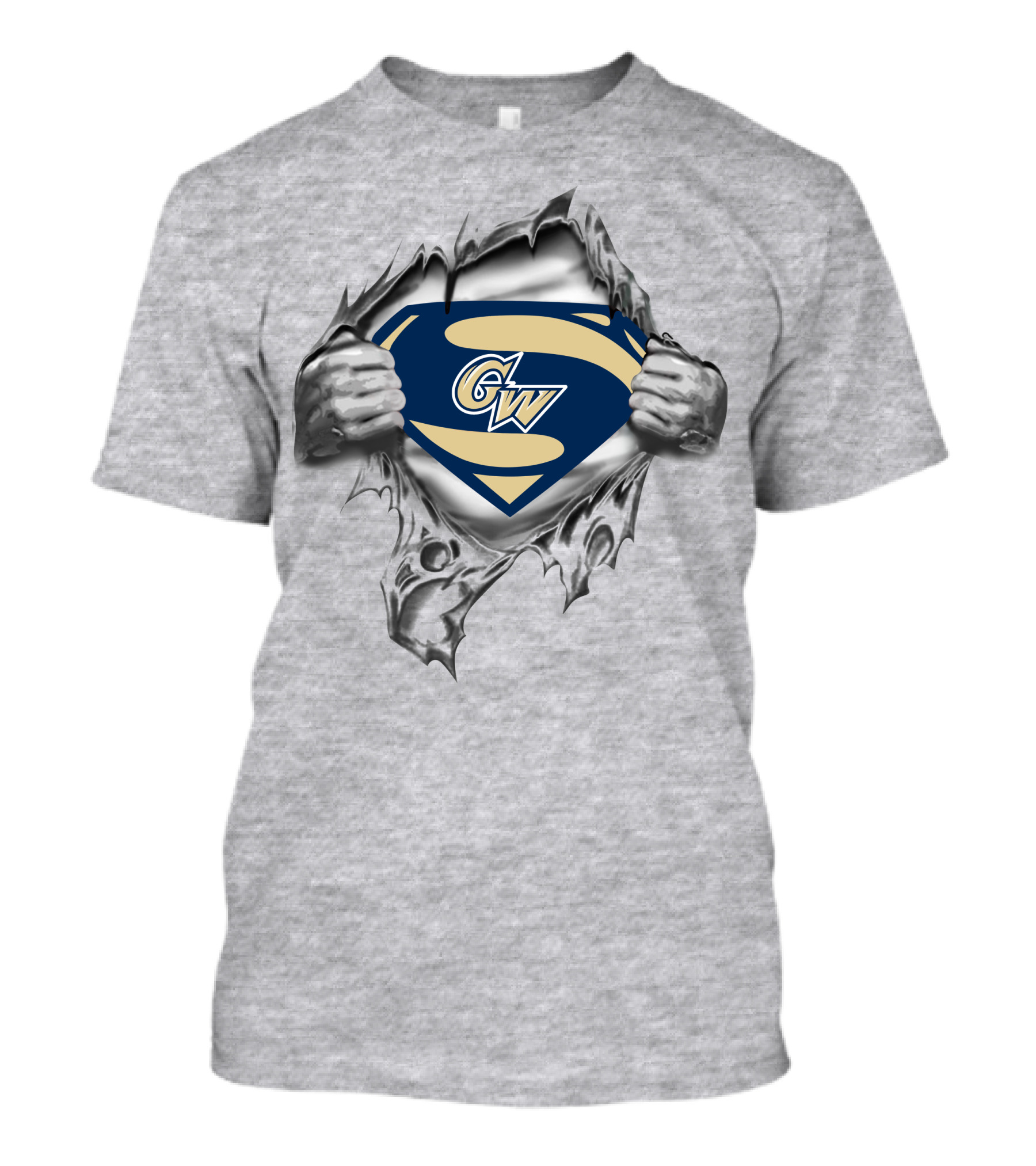 Gw Colonials Superman Shield Emblem T-Shirt