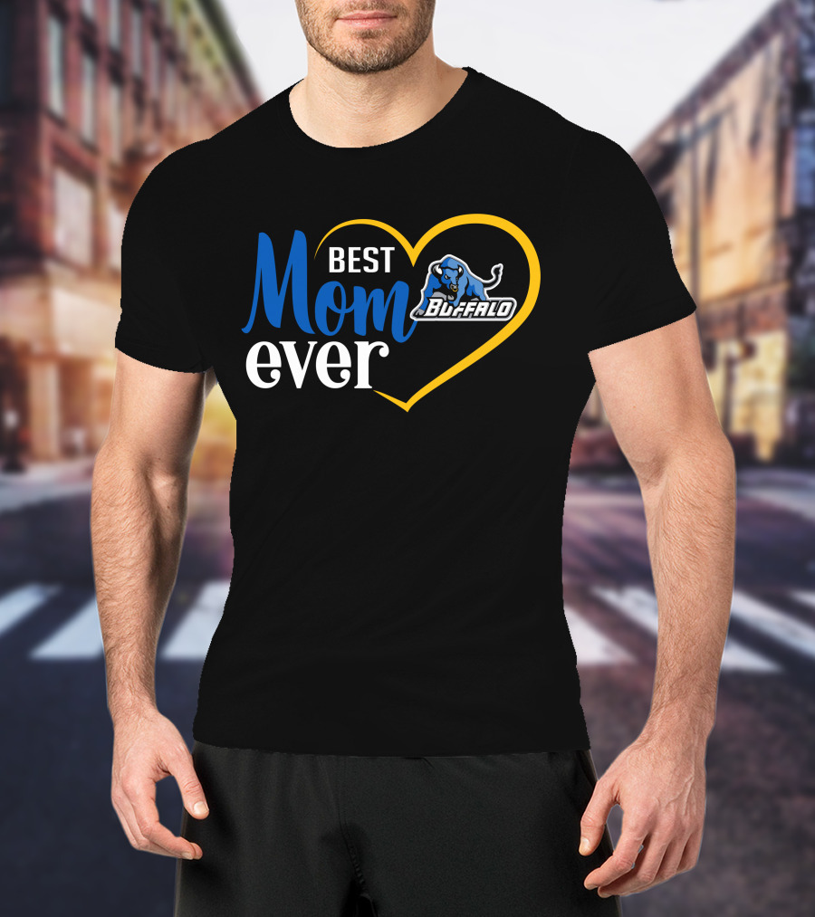 Best Mom Ever Buffalo Bulls Heart T-Shirt